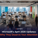 Open-plan office with employees working at desks, representing Microsoft April 2026 updates for business leaders.